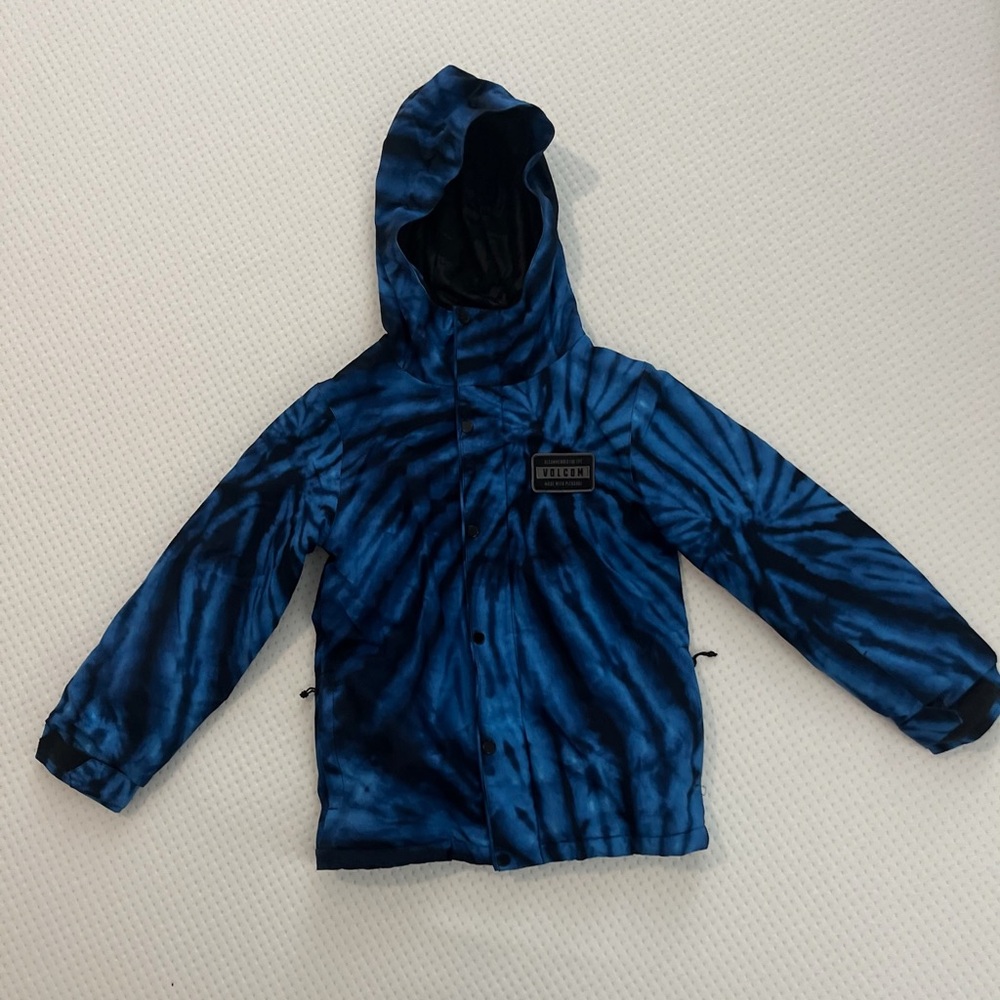 Volcom blue and black ski jacket. 10Y.